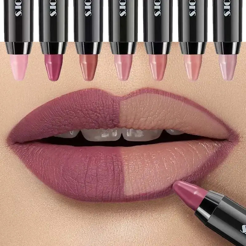 Rossetti 8 colori lip stick lunga durata impermeabile