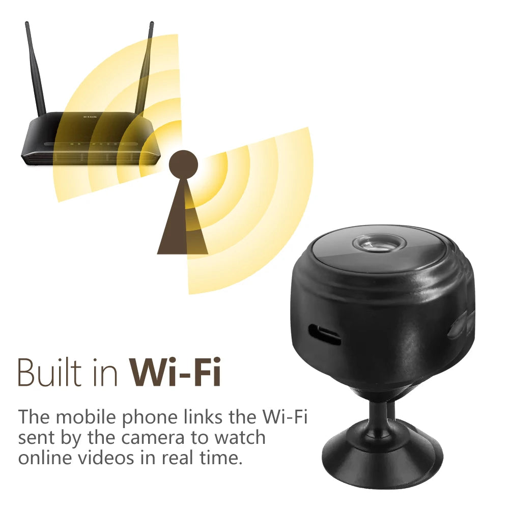 Telecamera domestica WIFI di rete wireless HD 1080p a infrarossi