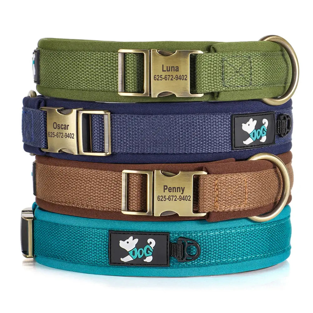 Collare per cani in nylon personalizzato collari per cani