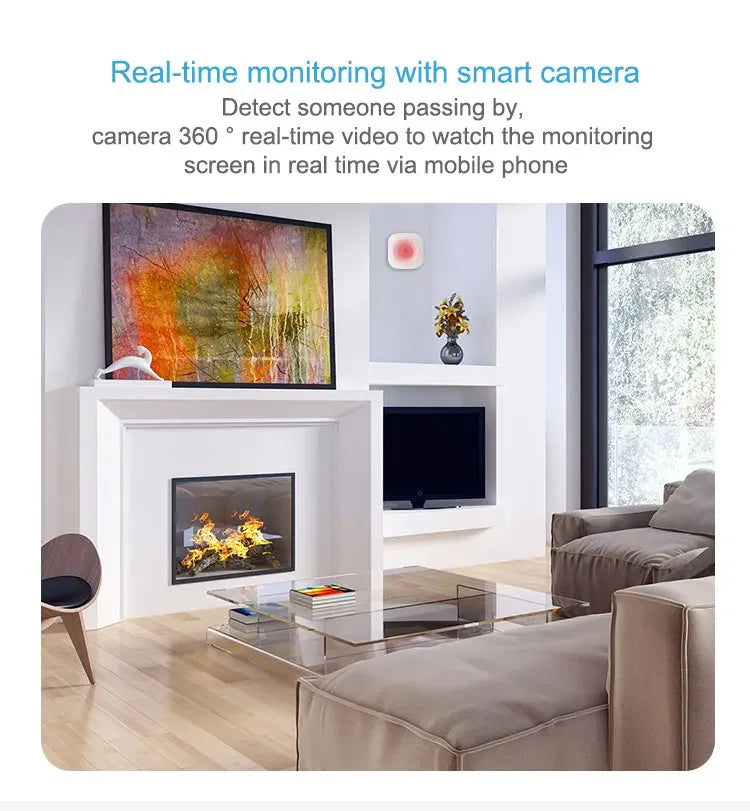 Sensore di Movimento Rilevatore Smart Life APP Sistema Domotico Wireless