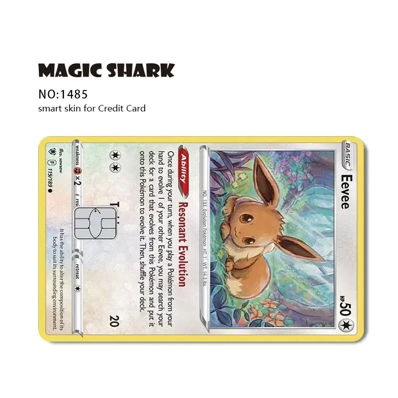 Pokemon cover per carta di credito debit bank card front