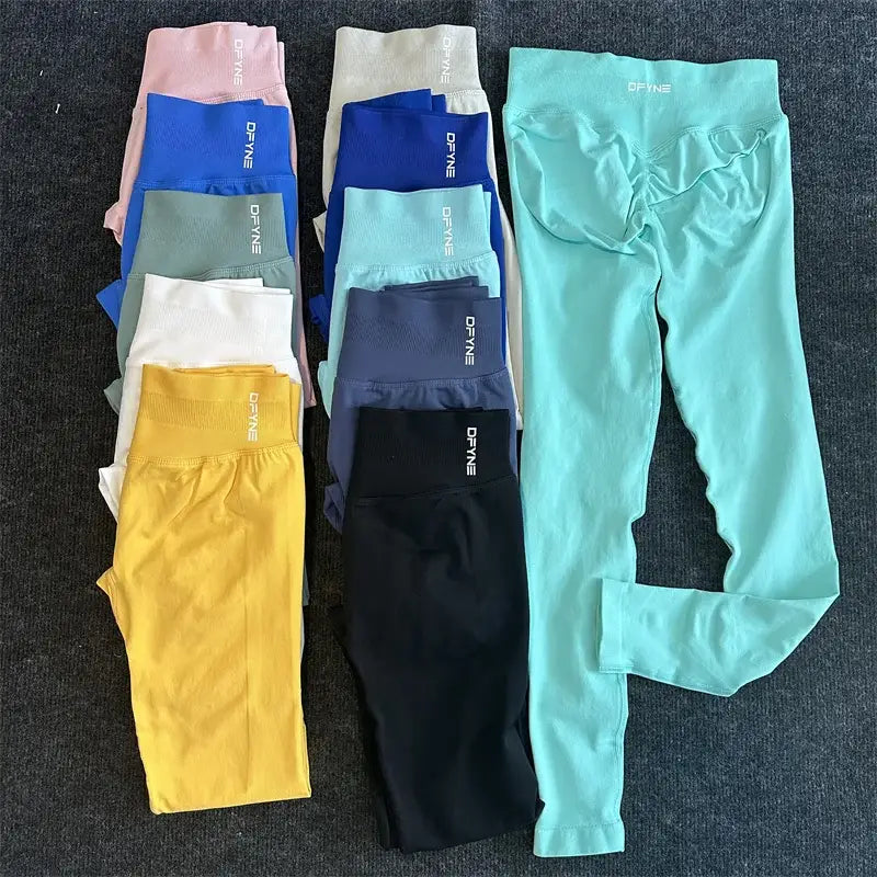 Leggings Donna Yoga Leggings Palestra Pantaloni Sportivi