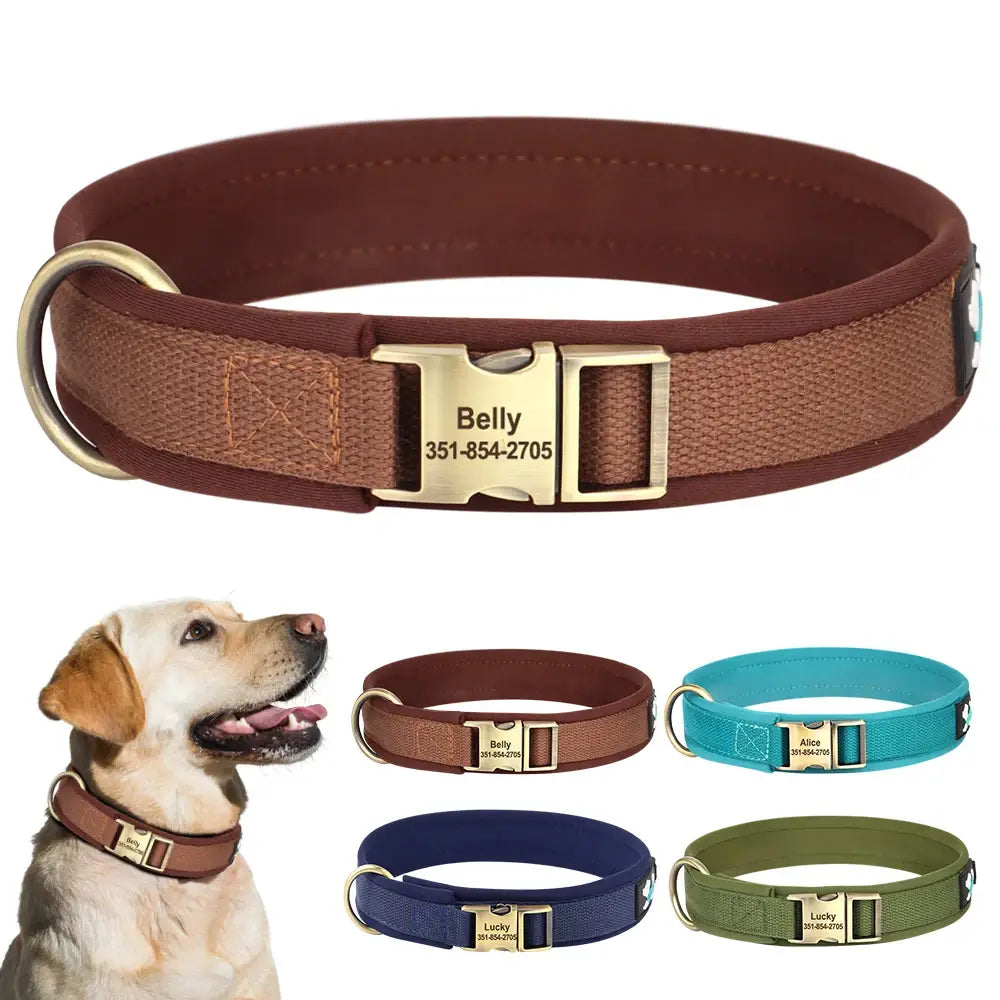 Collare per cani in nylon personalizzato collari per cani