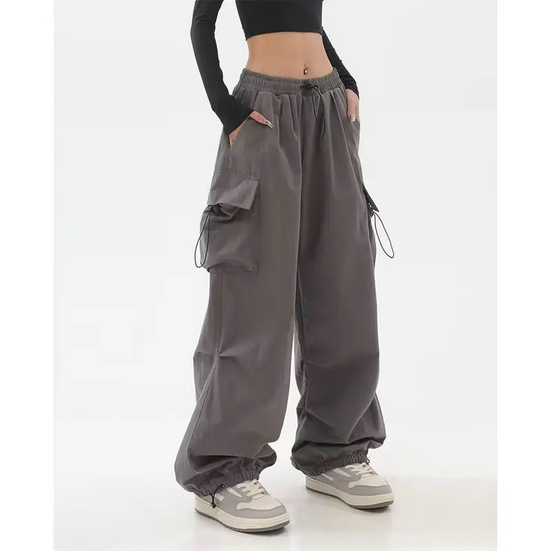 Pantaloni Donna larghi Casual con  Elastico in vita