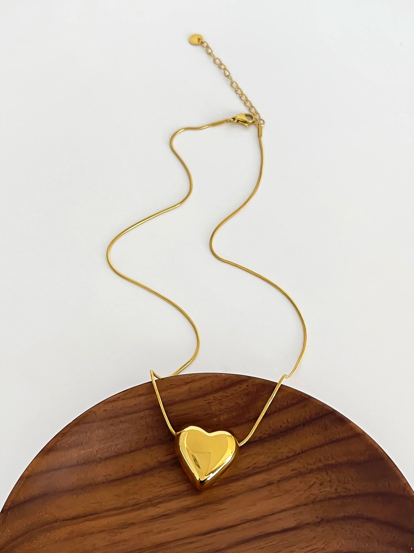 Catena Cuore Pendente Collana per Le Donne Colore Oro