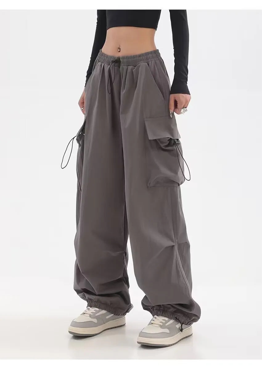 Pantaloni Donna larghi Casual con  Elastico in vita