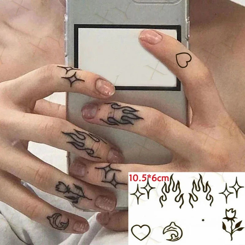 Tatuaggio Temporaneo Impermeabile Adesivo Cuore