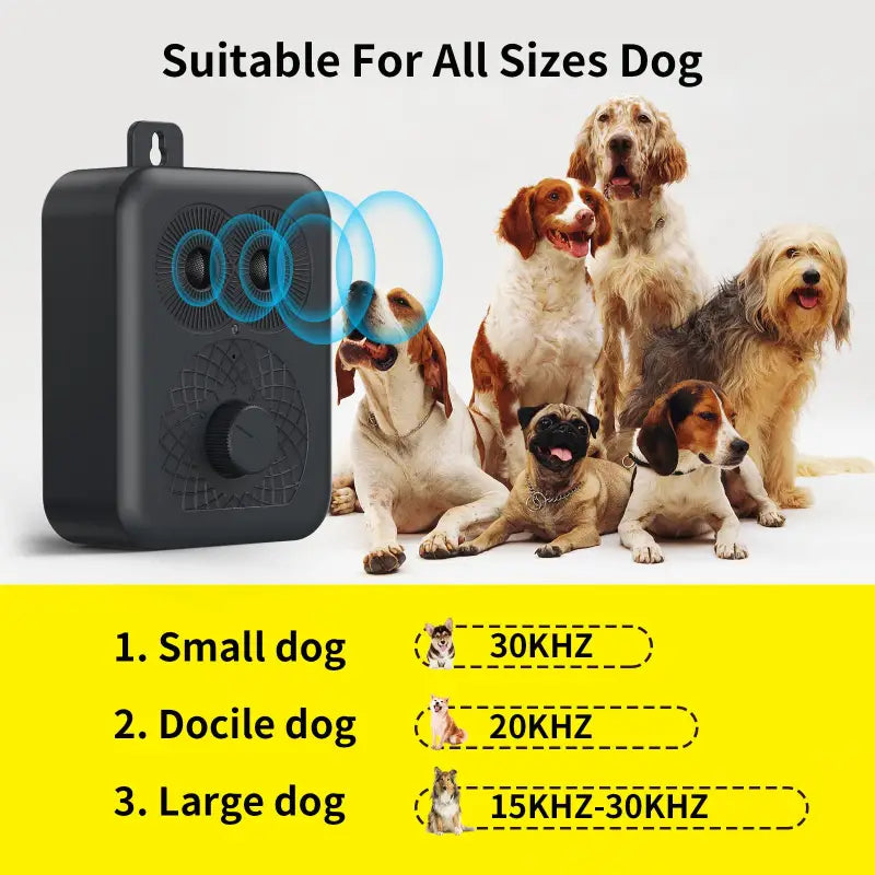 Dispositivo antiabbaio per cani con 3 modalità di controllo - Nero 16 GB - Dispositivo antiabbaio per cani