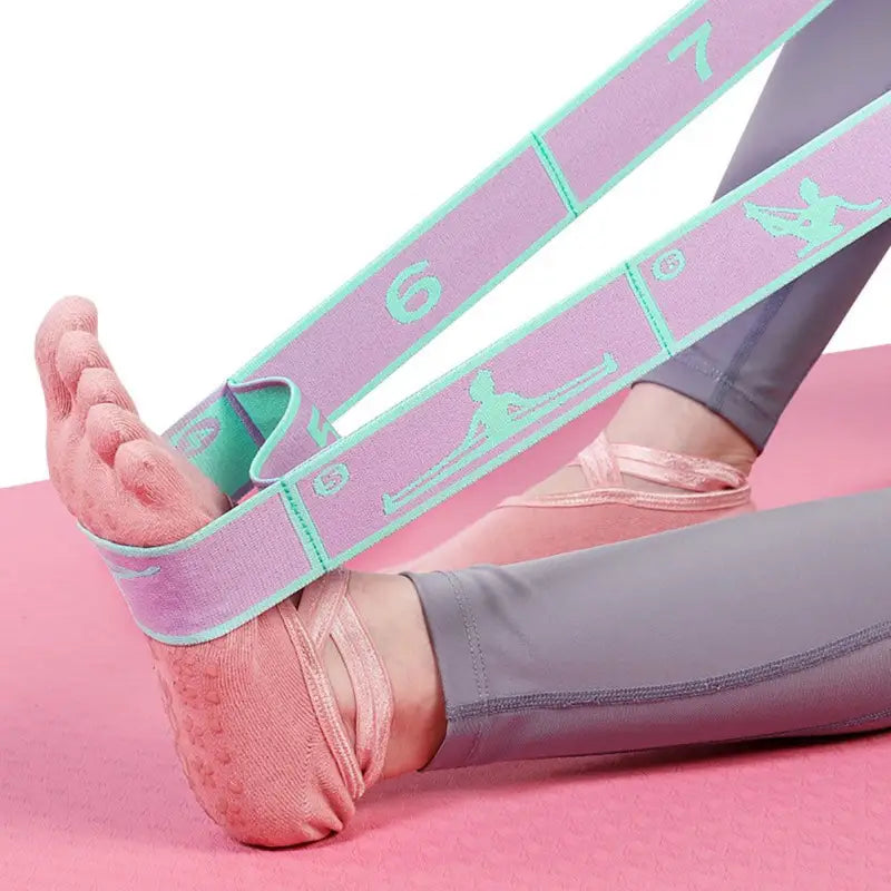 Fasce di resistenza elasticizzate per yoga Fascia elastica morbida multifunzionale antiscivolo per fitness - ITALY-VASION- STORE