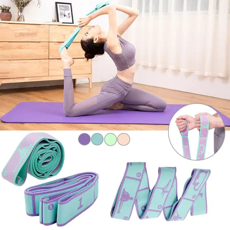 Fasce di resistenza elasticizzate per yoga Fascia elastica morbida multifunzionale antiscivolo per fitness - ITALY-VASION- STORE