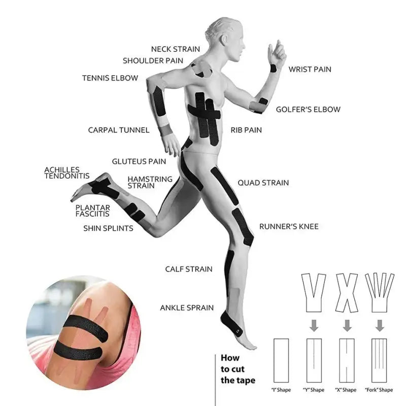 Ginocchiere Protector bendaggio autodesivo per dolore muscolare - autodesivo per dolore muscolare