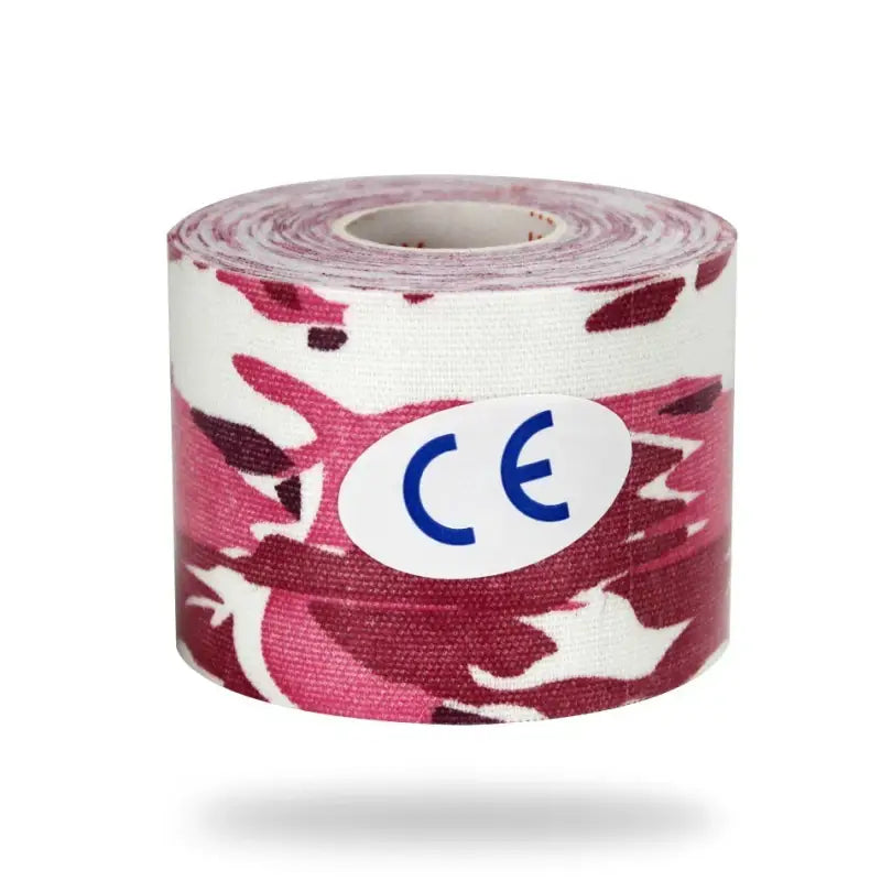 Ginocchiere Protector bendaggio autodesivo per dolore muscolare - Pink Camo / 10 cm X 500 cm - autodesivo per dolore