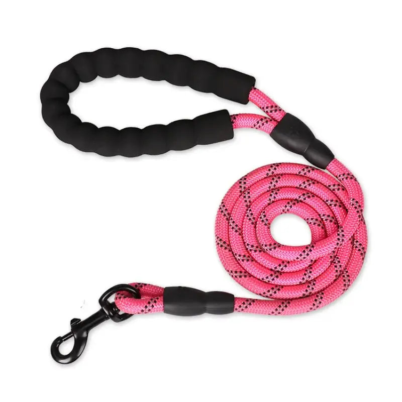 Guinzagli forti per cani guinzaglio per cani con manico - Rose Red / 0.8CM 120CM - Guinzagli forti per cani