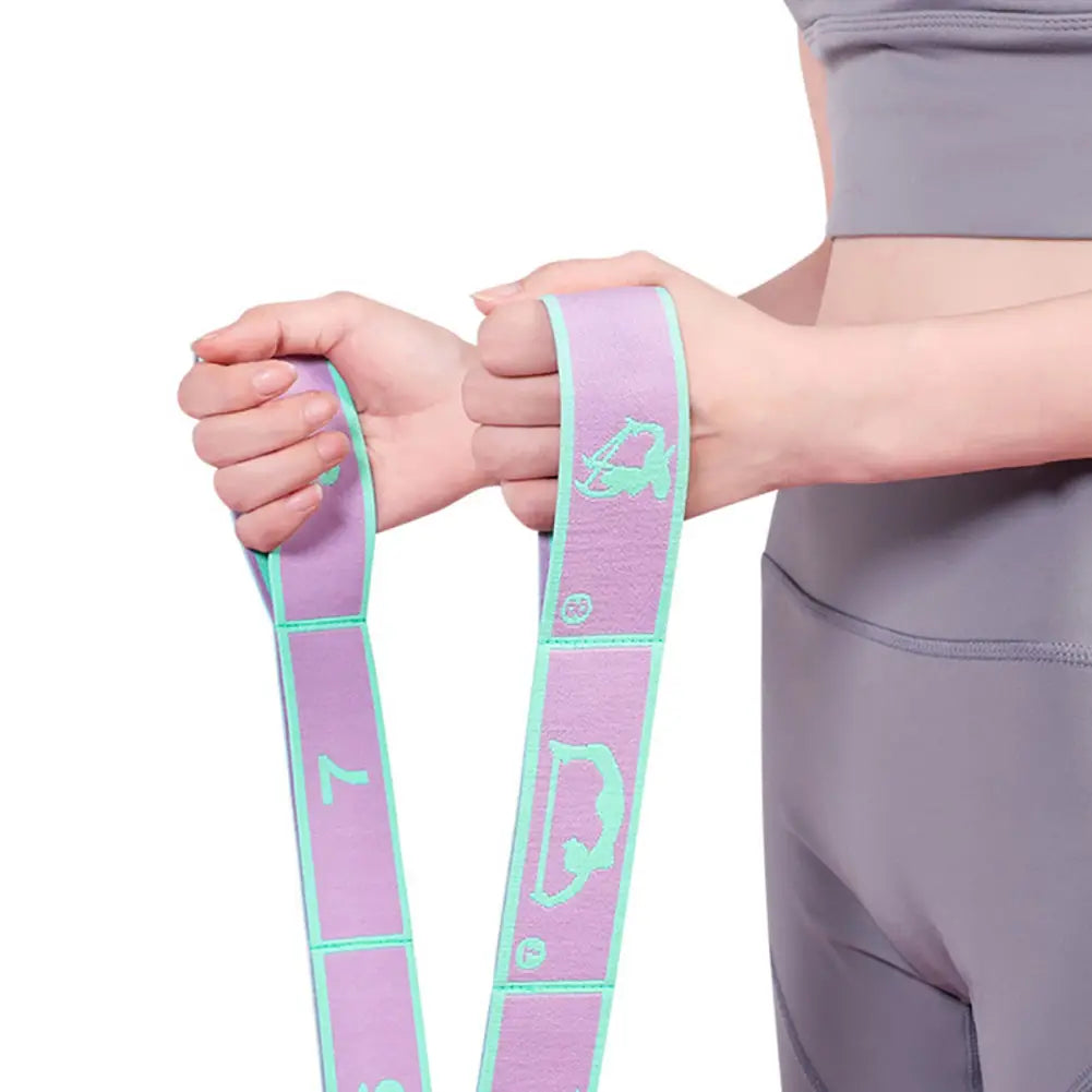 Fasce di resistenza elasticizzate per yoga Fascia elastica morbida multifunzionale antiscivolo per fitness