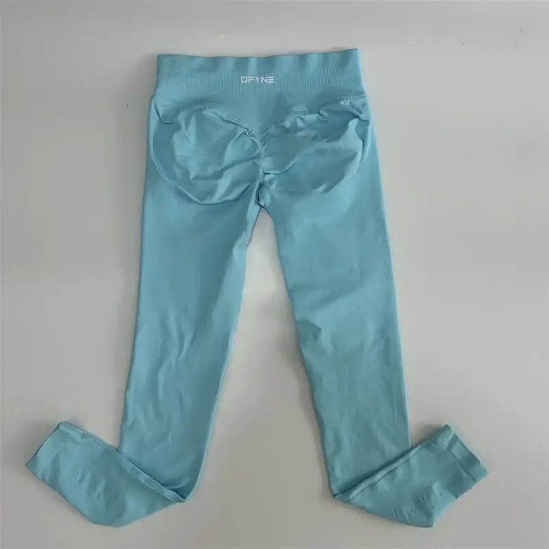 Leggings Donna Yoga Leggings Palestra Pantaloni Sportivi - Light blue / XS - Leggings Donna Yoga