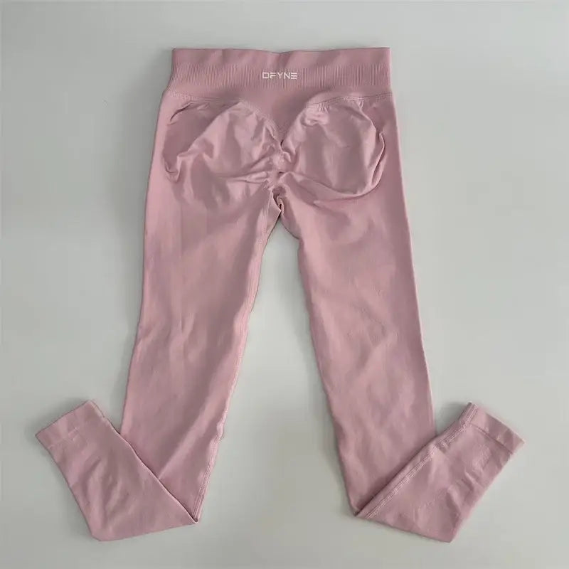 Leggings Donna Yoga Leggings Palestra Pantaloni Sportivi - Light rose pink / L - Leggings Donna Yoga