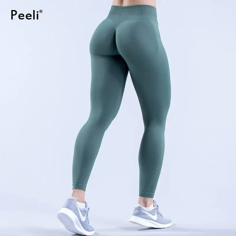 Leggings Donne Leggings senza cuciture Pantaloni da yoga a vita alta - Leggings Donne fitness