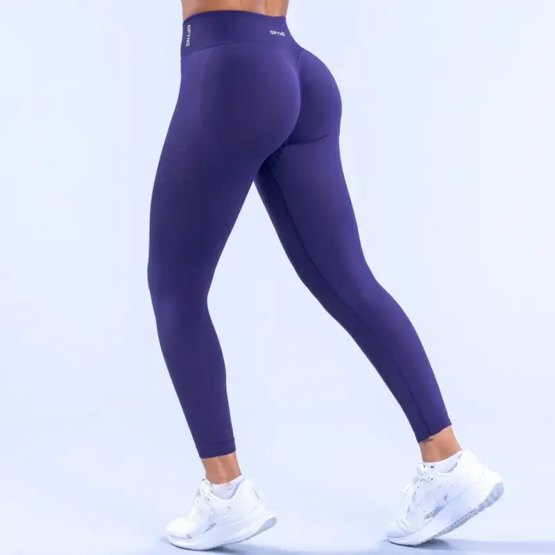 Leggings per le donne senza cuciture Yoga Legging Cintura bassa Fitness - DARK INDIGO / M - Yoga Legging