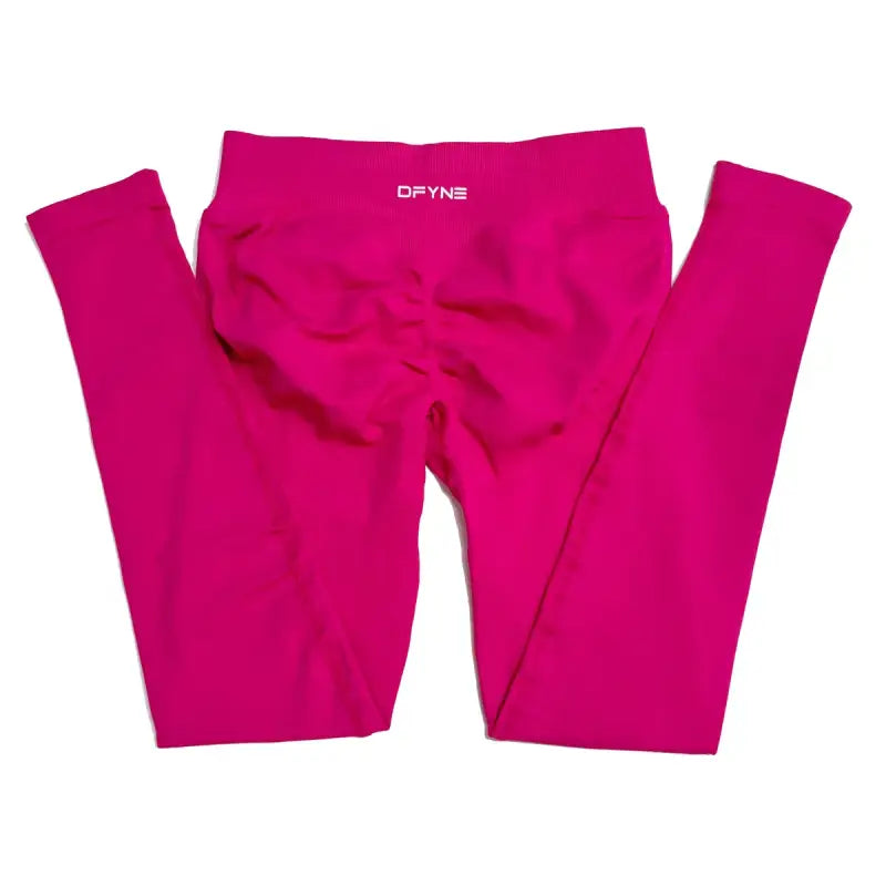 Leggings per le donne senza cuciture Yoga Legging Cintura bassa Fitness - DRAGON FRUIT / M - Yoga Legging