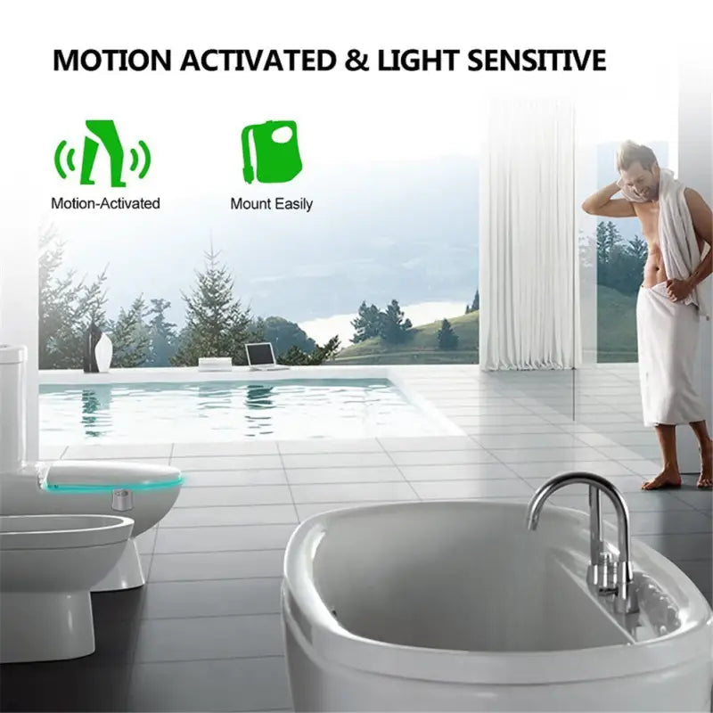 Luce notturna a LED intelligente per il bagno - Multicolore - Luce notturna