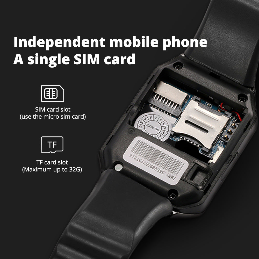 Smart Watch Bluetooth con SIM e supporto per schede di memoria