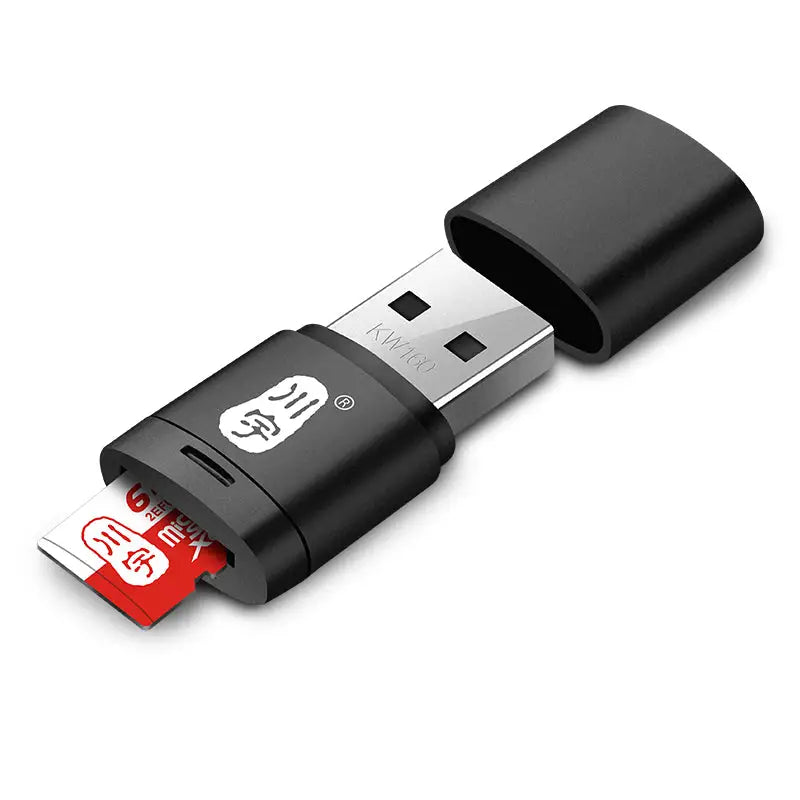 Micro SD Card Reader 2.0 USB High Speed Adapter - Nero 16 GB - Micro SD Card