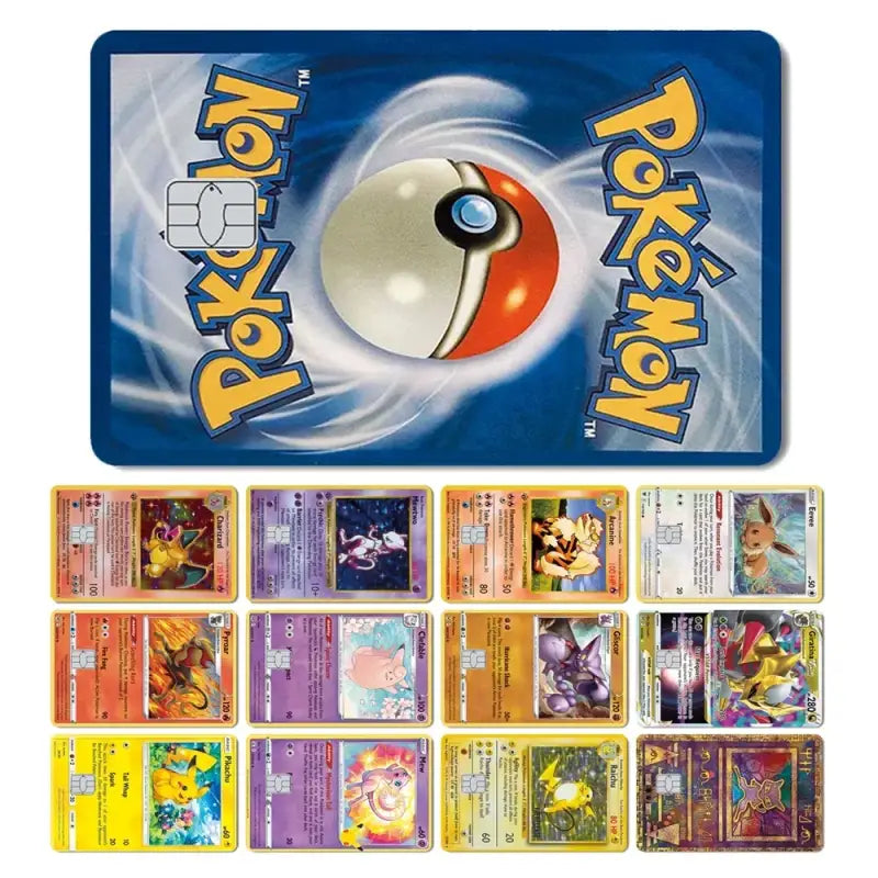 Pokemon cover per carta di credito debit bank card front - Cover per carta di credito