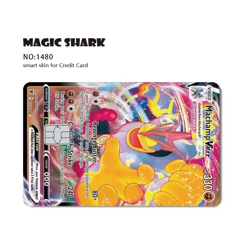 Pokemon cover per carta di credito debit bank card front - 1480 / No Chip - Cover per carta di credito