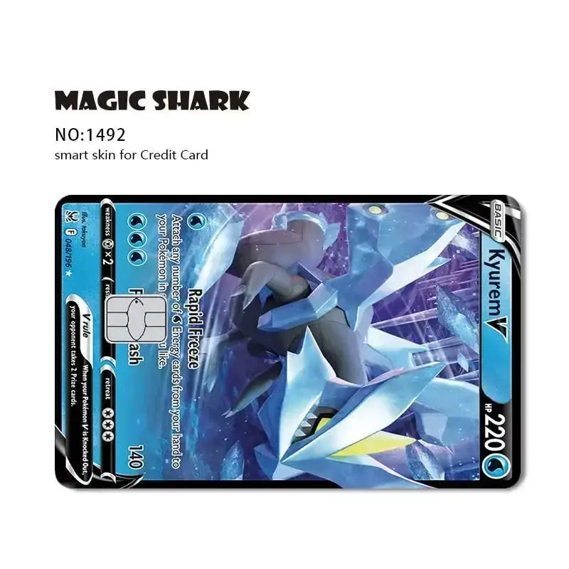 Pokemon cover per carta di credito debit bank card front - 1492 / No Chip - Cover per carta di credito