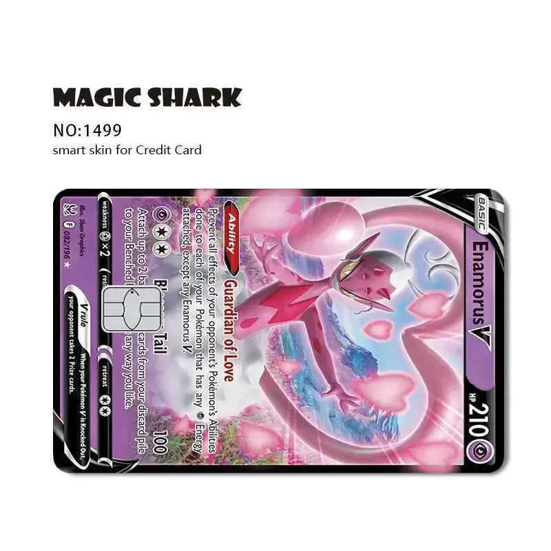 Pokemon cover per carta di credito debit bank card front - 1499 / No Chip - Cover per carta di credito