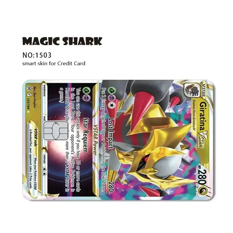 Pokemon cover per carta di credito debit bank card front - 1503 / Large Chip - Cover per carta di credito