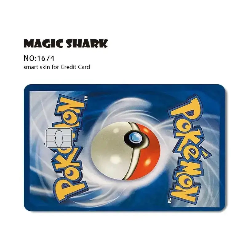 Pokemon cover per carta di credito debit bank card front - 1674 / No Chip - Cover per carta di credito