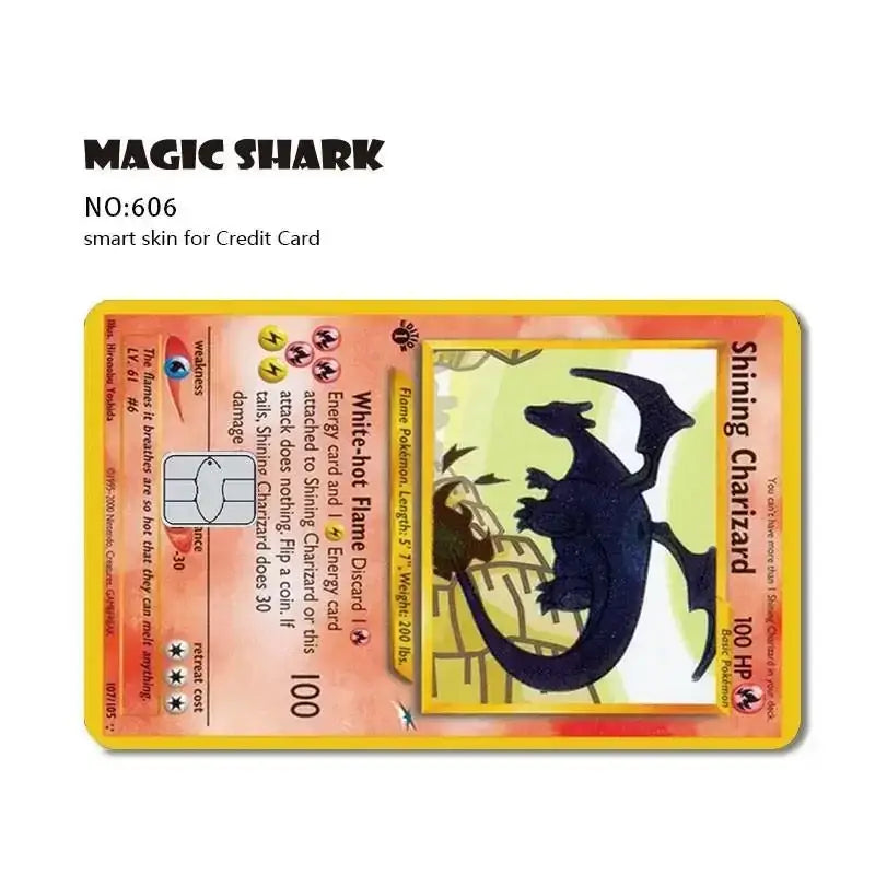 Pokemon cover per carta di credito debit bank card front - 606 / No Chip - Cover per carta di credito