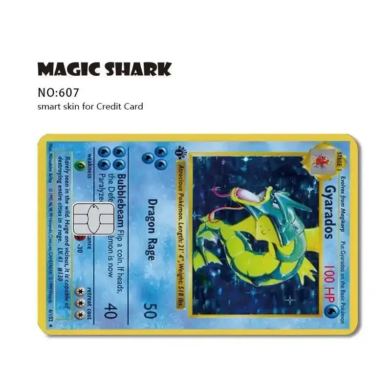 Pokemon cover per carta di credito debit bank card front - 607 / No Chip - Cover per carta di credito