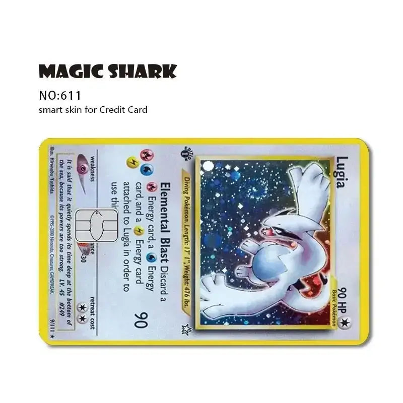 Pokemon cover per carta di credito debit bank card front - 611 / No Chip - Cover per carta di credito