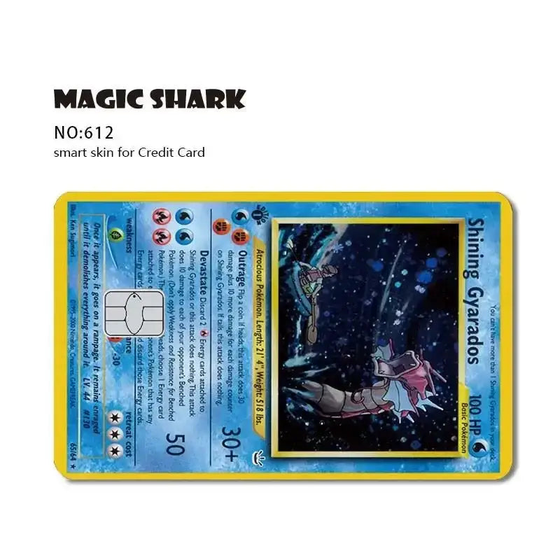 Pokemon cover per carta di credito debit bank card front - 612 / No Chip - Cover per carta di credito