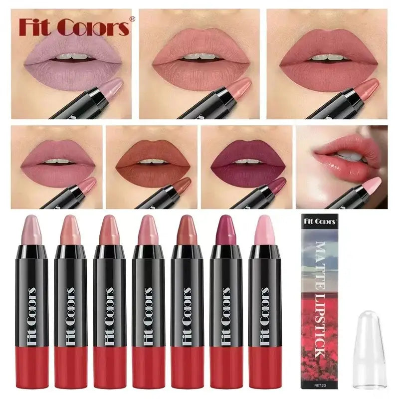 8 colori lip stick lunga durata impermeabile velluto matte