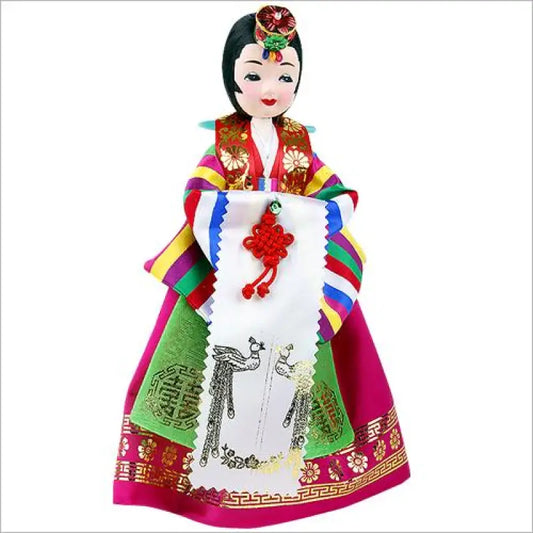 Souvenir tradizionale coreana Hanbok (abiti tradizionali coreani) Bambola (sposa piccola) - Toy Figures & Playsets