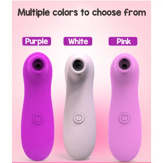 Vibratori per capezzoli impermeabili per donna Sex Toys Sucking Vibrator Mini Clitoral Stimulator Female - BIANCO